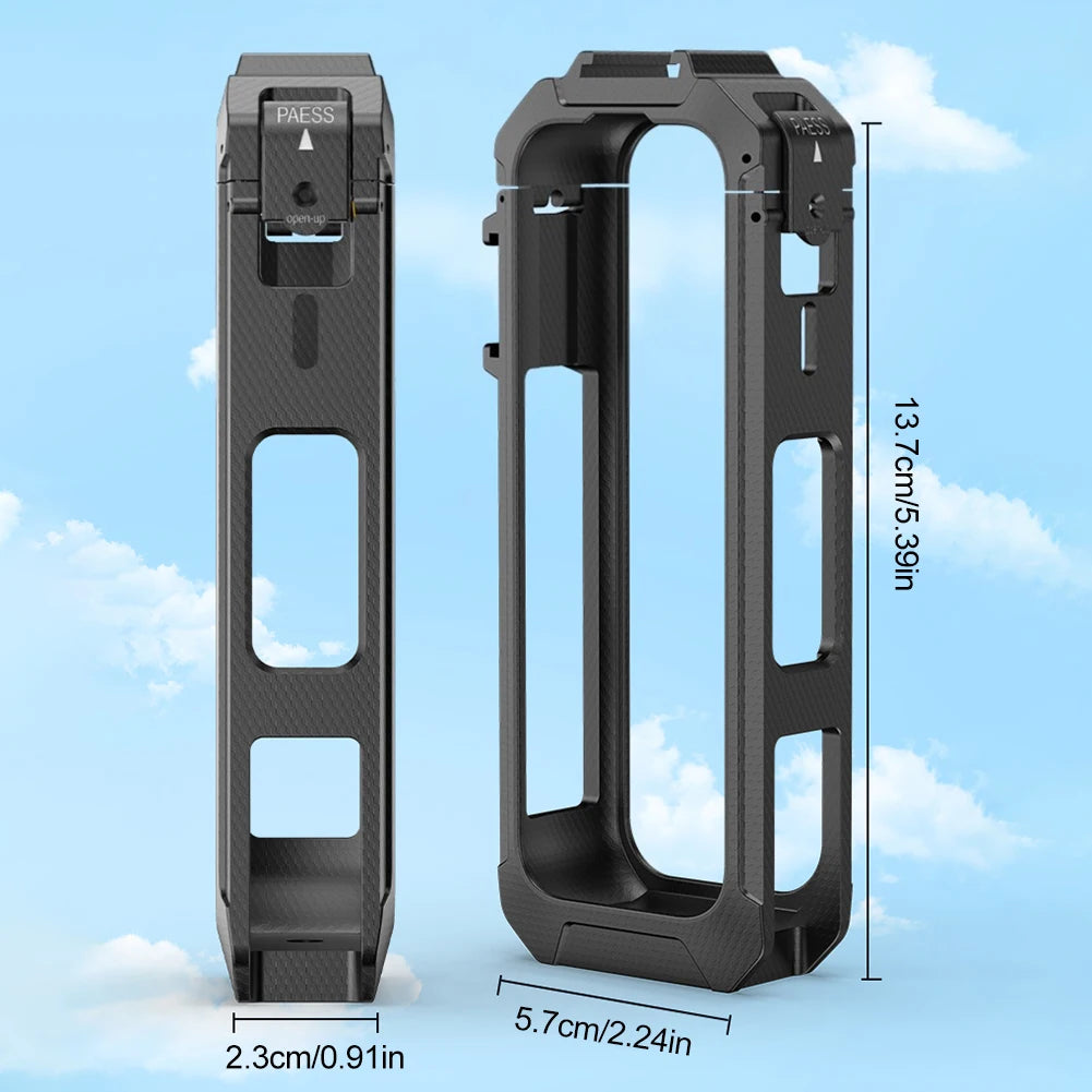 Insta360 X5 Protective Frame – Magnetic Quick Release & Cold Shoe Peaceful Pleasures Health and Wellness United States