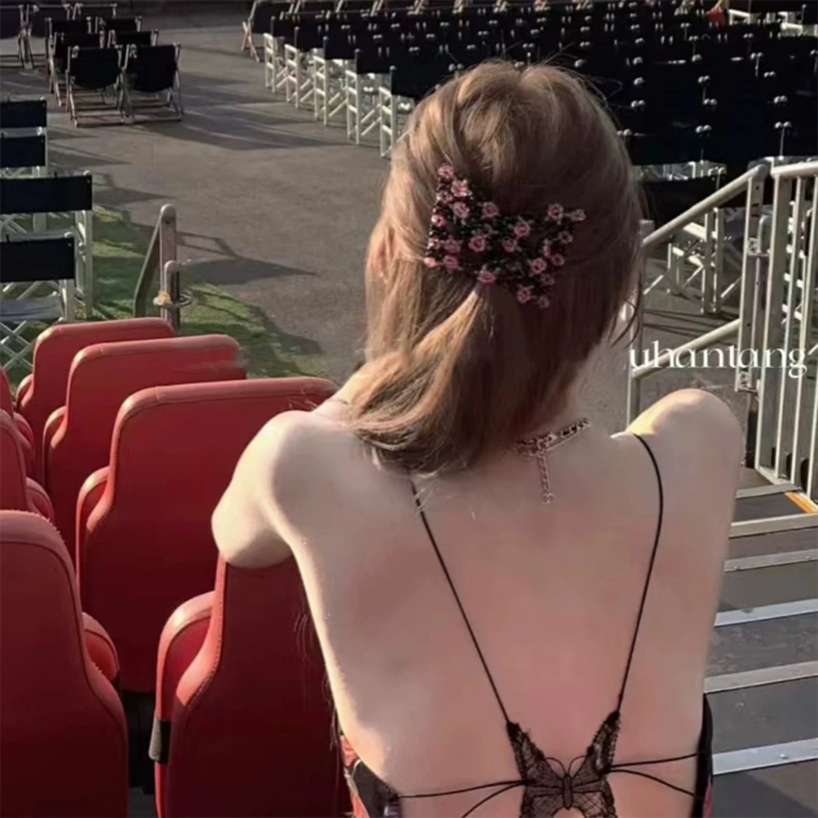 Women Magic Elastic Hair Comb 2 Row Magic Easy Stretching Hair Comb for Birthday Stage Party Hairstyle Peaceful Pleasures Health and Wellness
