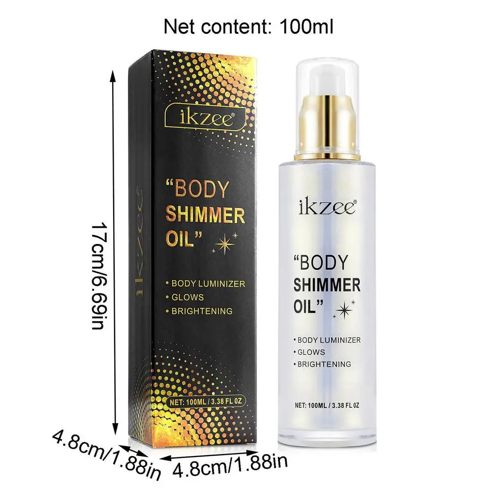 Body Shimmer Oil – Radiant Glow Highlighter Lotion All Skin Tones