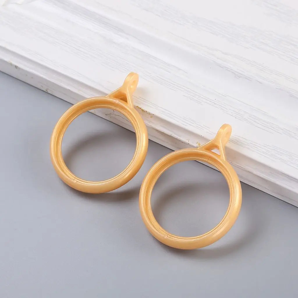 Curtain Ring Clip Hooks for Roman Rods – 20 Pack | Mute