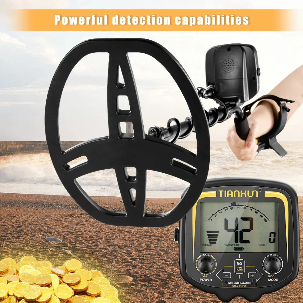 Professional TX-850 Gold Metal Detector High Performance Underground Treasure Super Stable Modes New Hunter LCD Screen Display Peaceful Pleasures Health and Wellness