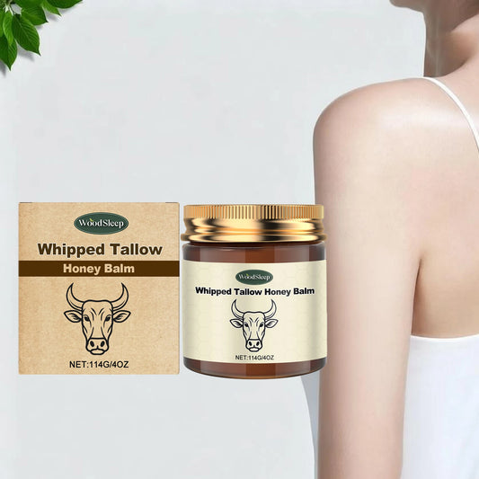 Whipped Beef Tallow Honey Balm Reduce Wrinkle Deeply Moisturizer Brightening Increase Elasticity Smooth Lightweight Skin Care Peaceful Pleasures Health and Wellness