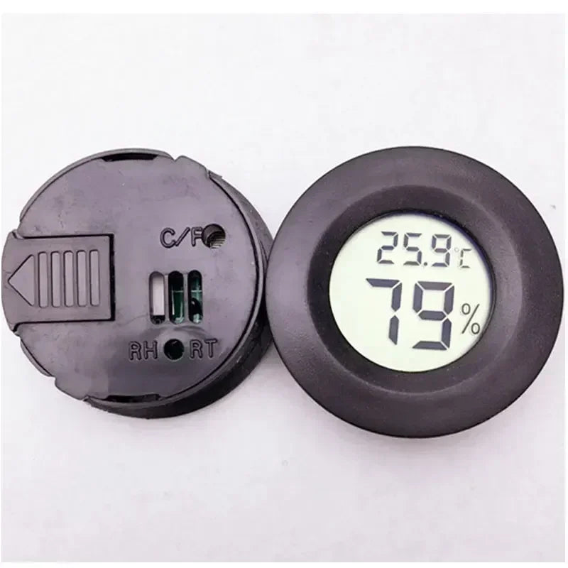 Digital Hygrometer Thermometer for Humidor – Round LCD Hygrometer Thermometer Peaceful Pleasures Health and Wellness