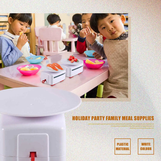 Y51A-Sushi Train Rotary Sushi Track Conveyor Belt Rotating Table Kid Food Train Set DIY Sushi Making Family Sushi Party Peaceful Pleasures Health and Wellness