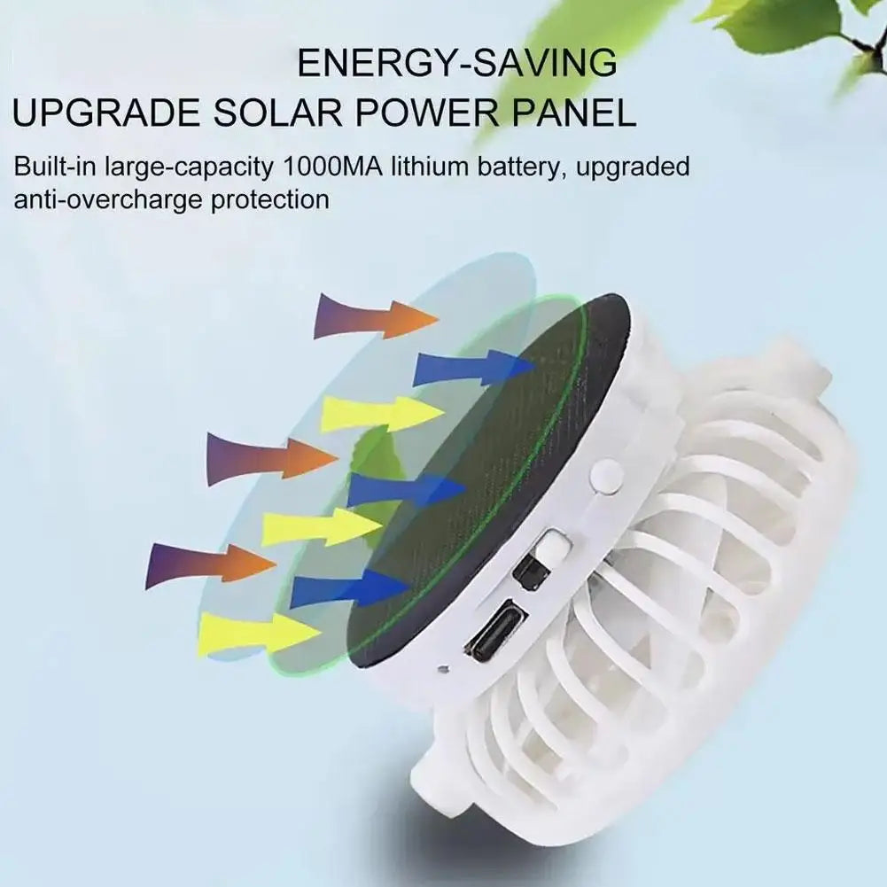 Solar Fan Baseball Cap | USB Rechargeable 600mAh | Breathable Mesh | Adjustable Sun Hat for Outdoor Summer Supplies Peaceful Pleasures Health and Wellness
