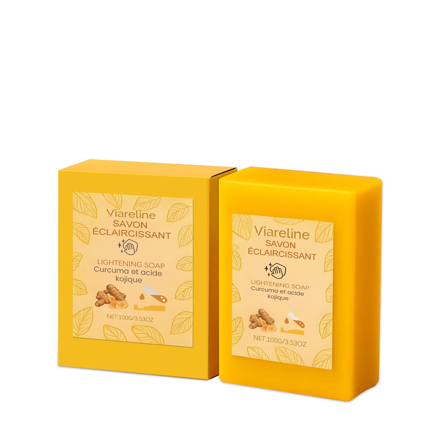 Viareline Kojic Acid Turmeric Soap – Even Skin Tone 100g