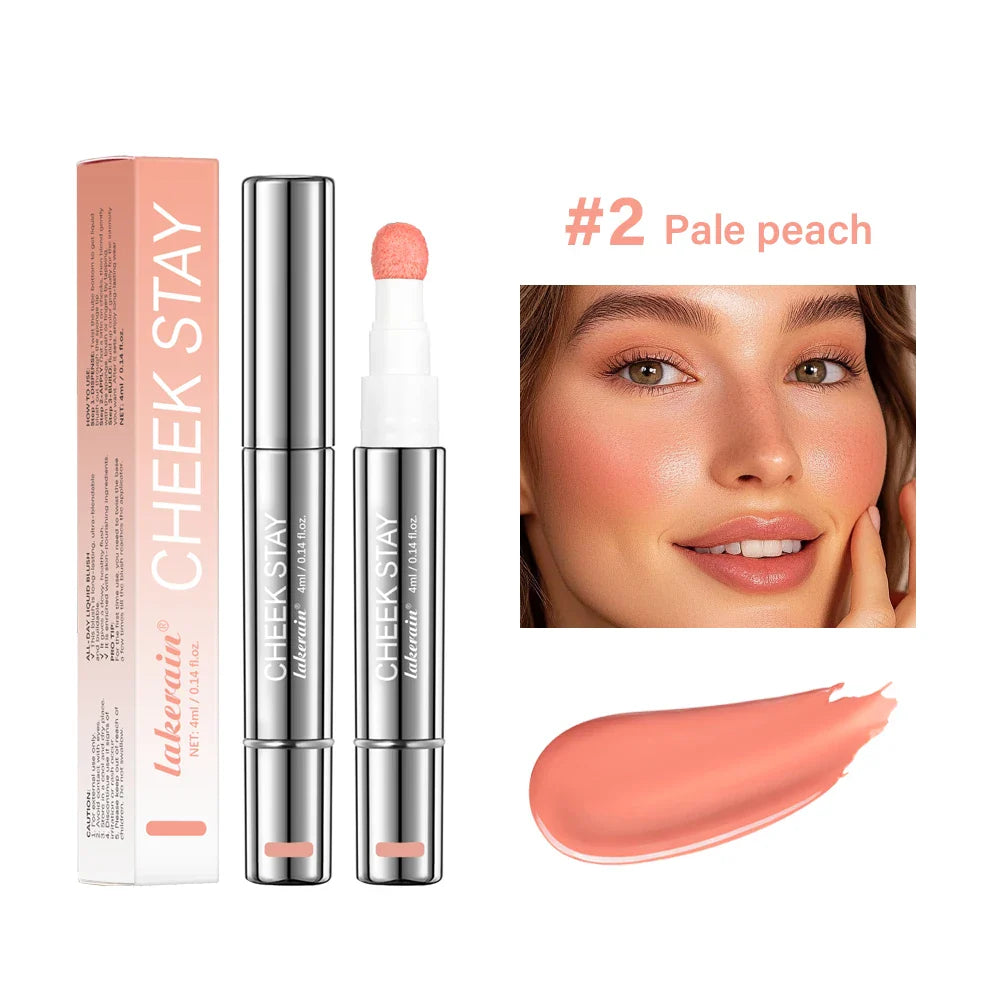Liquid Blush Stick 6 Shades – Matte, Waterproof, Sponge Tip