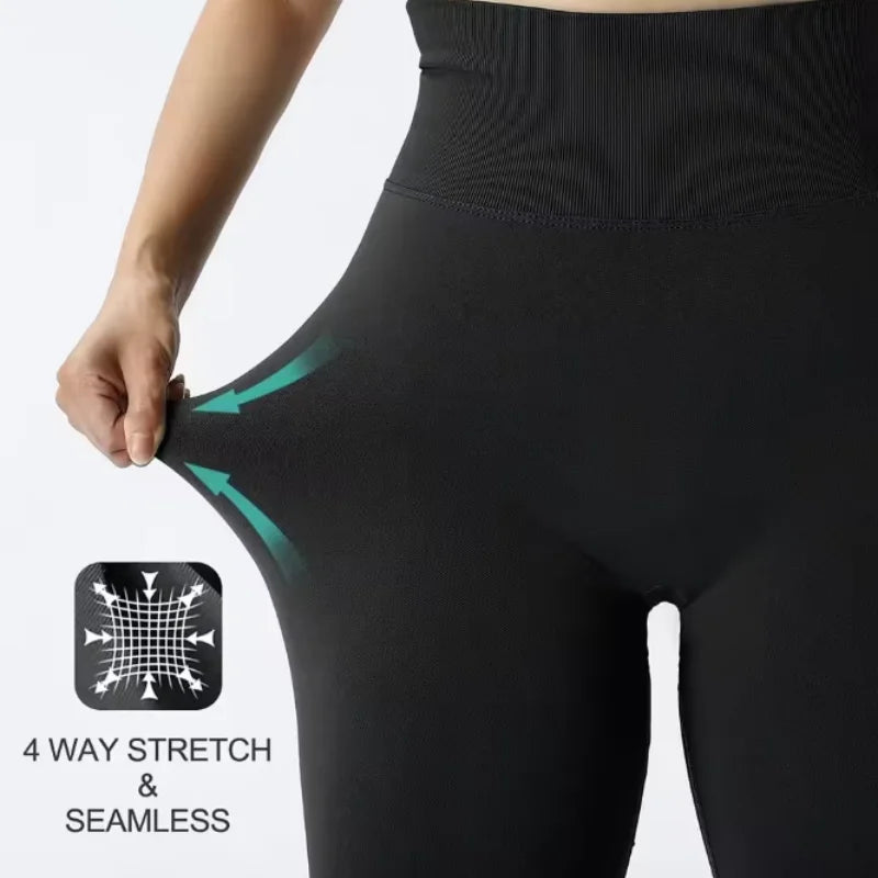 Women's high-waisted fitness shorts, suitable for yoga, running, cycling, gym workouts, sportswear, and women's athletic pants. Peaceful Pleasures Health and Wellness