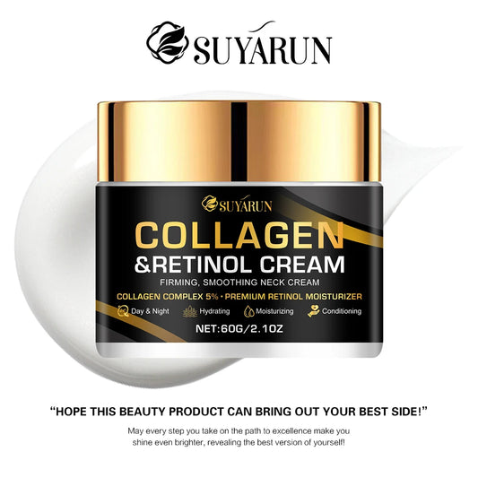 Collagen Advanced Retinol cream, rich in aloe vera leaf and shea butter, easy to absorb, delicate and moisturizing Peaceful Pleasures Health and Wellness