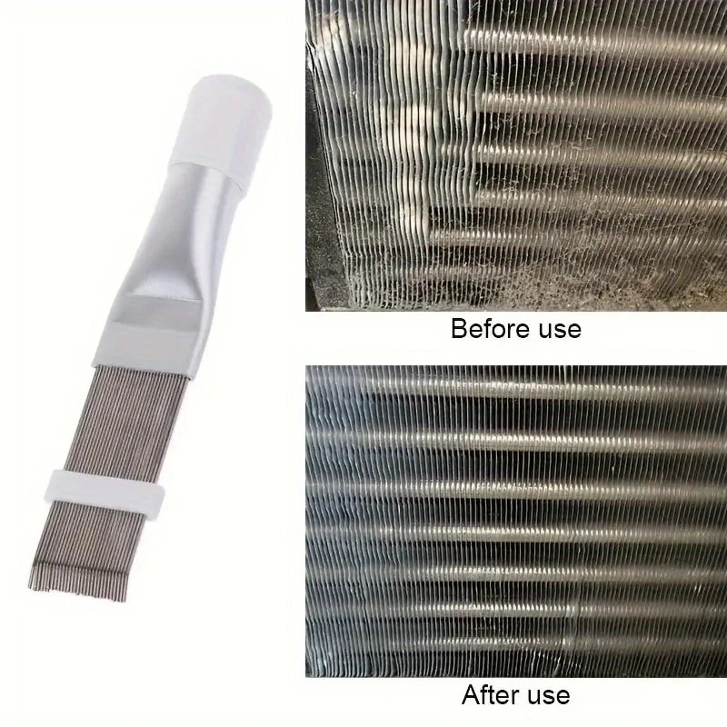 1-piece Air Conditioner Fin Cleaning Comb Stainless Steel Brush
