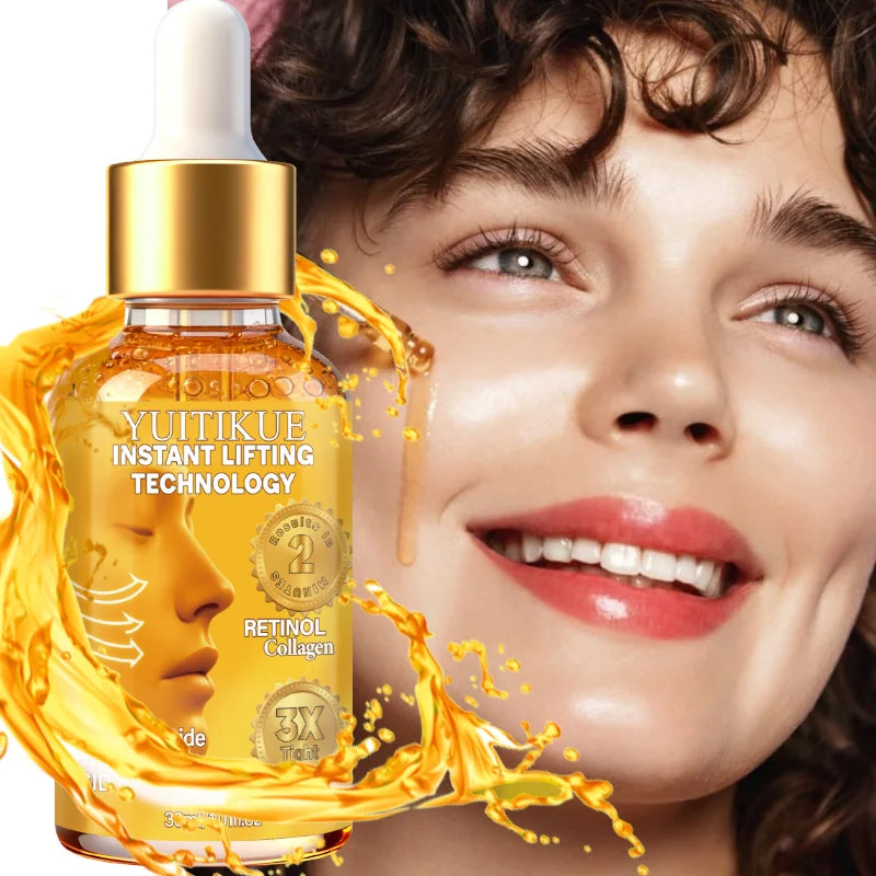 YUITIKUE Retinol Collagen Lifting Serum 30ml Instant Tightening with Hyaluronic Acid for Firm, Youthful Skin Peaceful Pleasures Health and Wellness