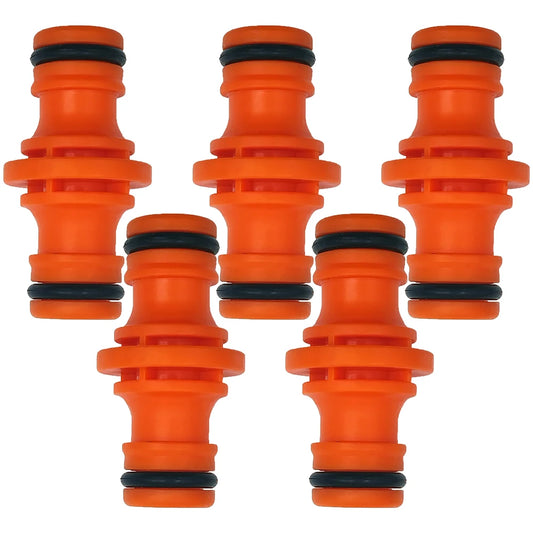 5Pcs 1/2'' Garden Hose Tubing Fitting Pipe Joiner Repair Connector Coupling Quick Drip Irrigation Watering System for Greenhous Peaceful Pleasures Health and Wellness