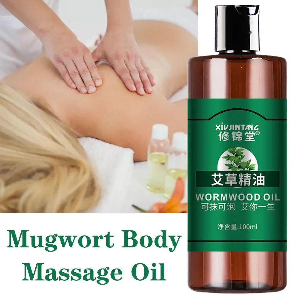 Mugwort Body Massage Oil – Moisturizing, Firming & Relaxing