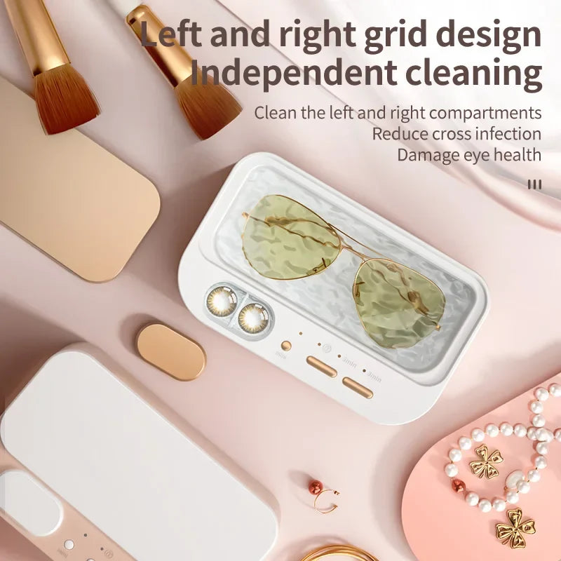 URGGU 48kHz Dual-Bin Ultrasonic Jewelry Cleaner | USB Powered