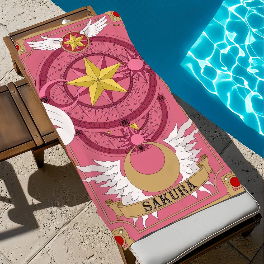 Cardcaptor Sakura Quick-Dry Beach Towel | Soft Microfiber