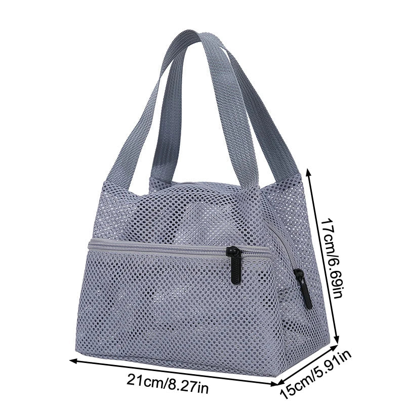 Large Mesh Tote Bag – Quick Dry Beach & Pool Organizer