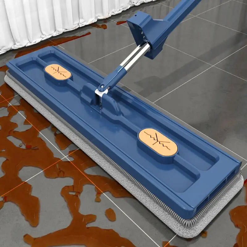 42cm Self-Wringing Flat Mop | Wet & Dry with Squeegee