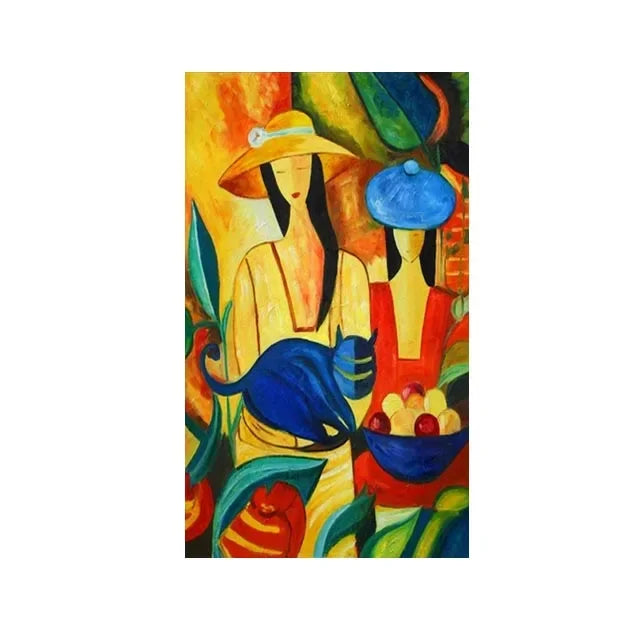 Scandinavian Modern Abstract Wall Art Picasso Famous Best Selling HD Canvas Prints Home Bedroom Living Room Decoration Peaceful Pleasures Health and Wellness A11 50x70cm Unframed
