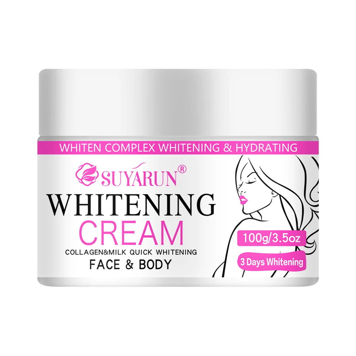 SUYARUN Christmas Gift Brightening Cream-Whitening Moisturizer for Glowing Skin, Festive Hydrating Skincare Set with Luxury Box. Peaceful Pleasures Health and Wellness 100g