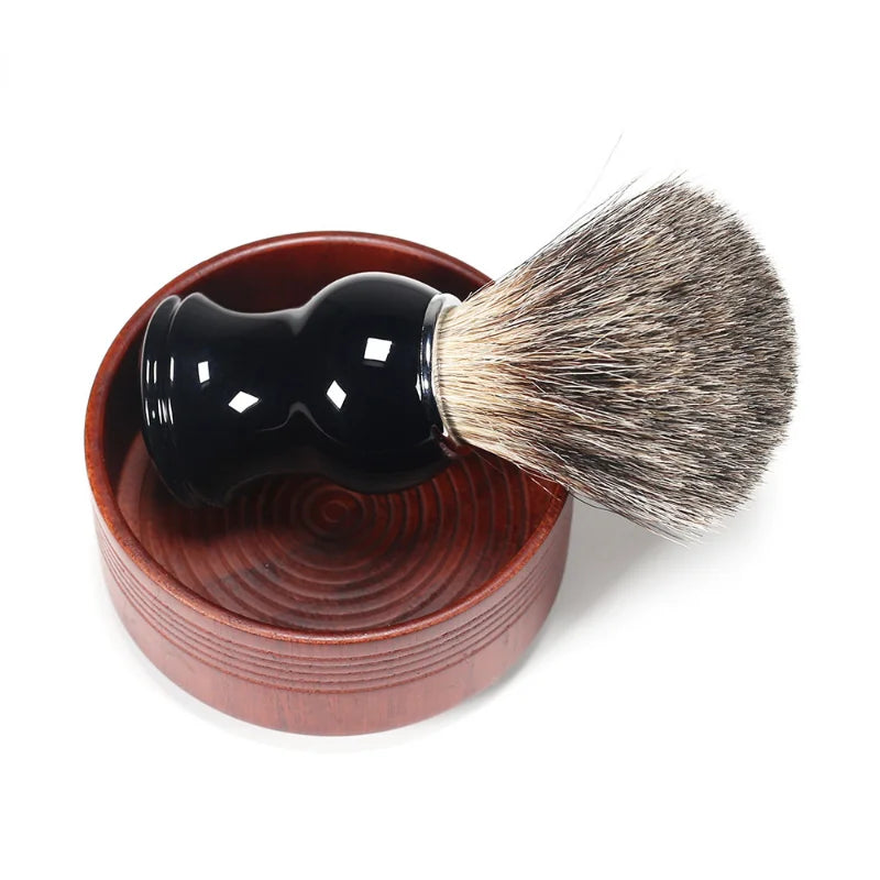 Men's Wooden Shaving Soap Bowl | Portable Oak Lather Cup