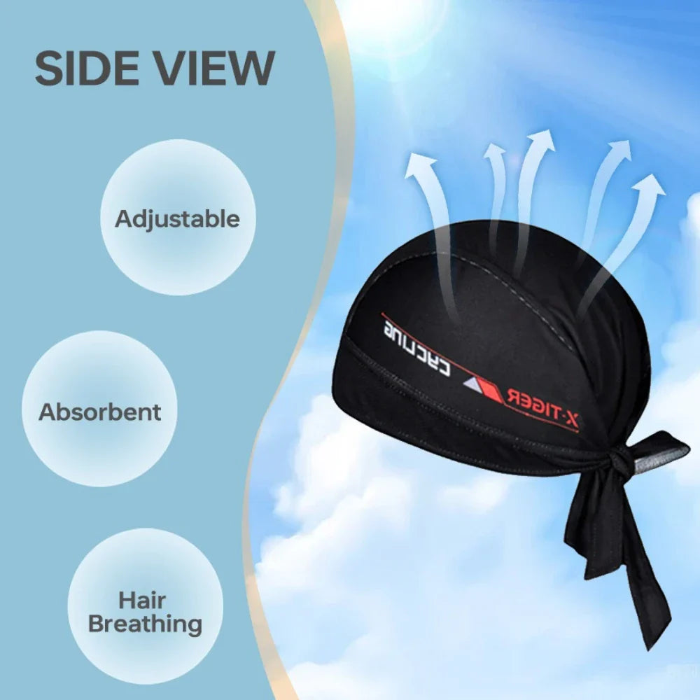 X-TIGER Cycling Bandana Cap – Breathable Quick-Dry MTB Headwear