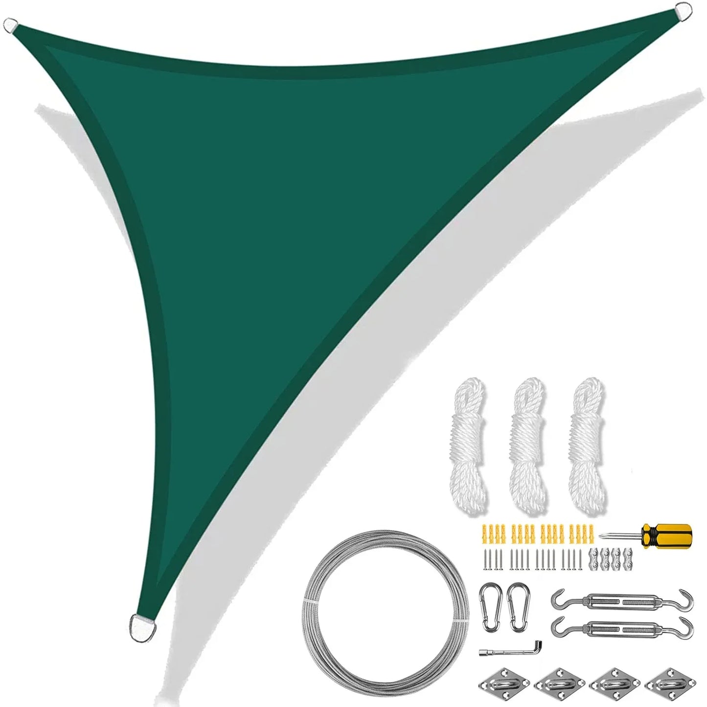 5 3 6 2M Triangle Shade Sail Waterproof Sunshade Canopy 98 UV Block