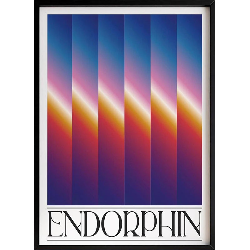 Dopamine Aesthetic Retro Abstract Canvas Wall Art Poster