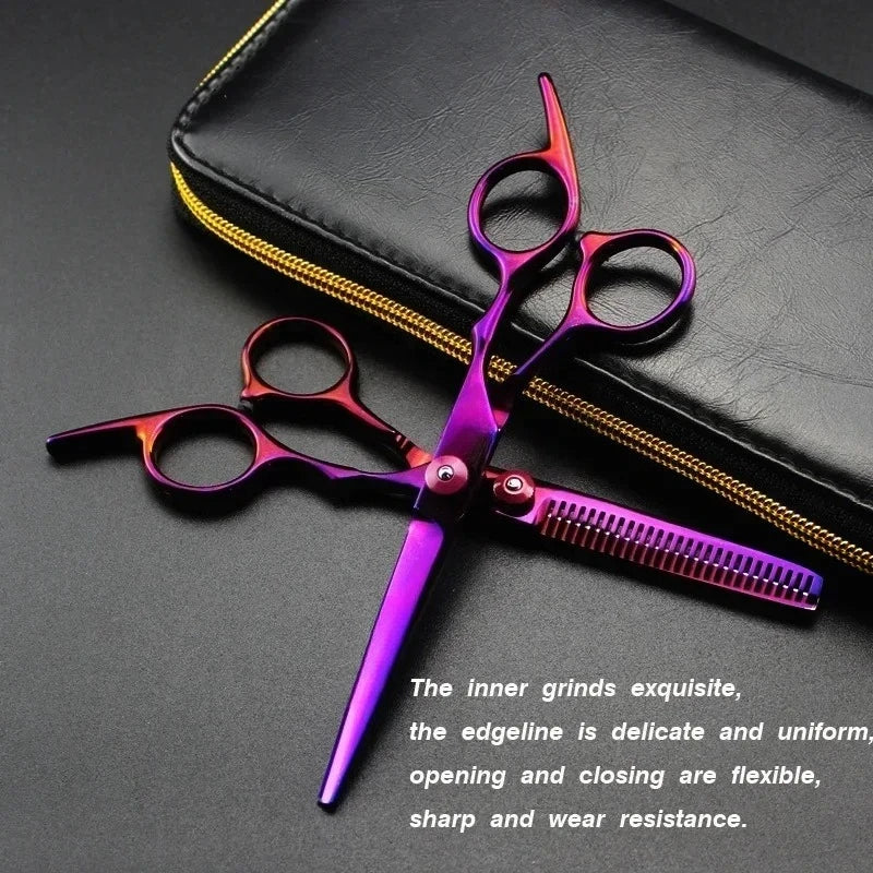 Professional 6 inch Hair Scissors Thinning Barber Cutting Hair Shears Scissor Tools Hairdressing Scissors Peaceful Pleasures Health and Wellness