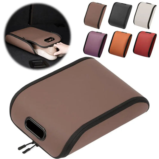 Car Shoe Storage Box – Dustproof PVC Under Seat Organizer Car Shoe Organizer Oasis Select