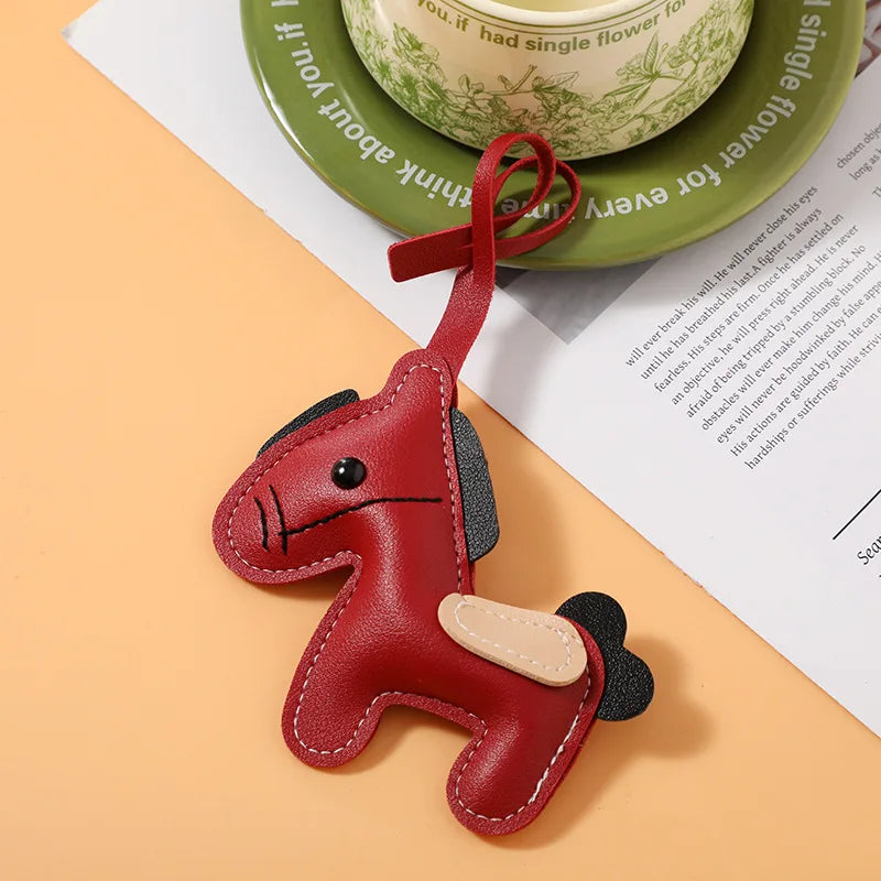 New Little White Rabbit Bags Charm Cute White Pendant Bag Decoration Accessory Handmade Adjustable Cute Bunny Bags Pendant Decor Peaceful Pleasures Health and Wellness Red Horse