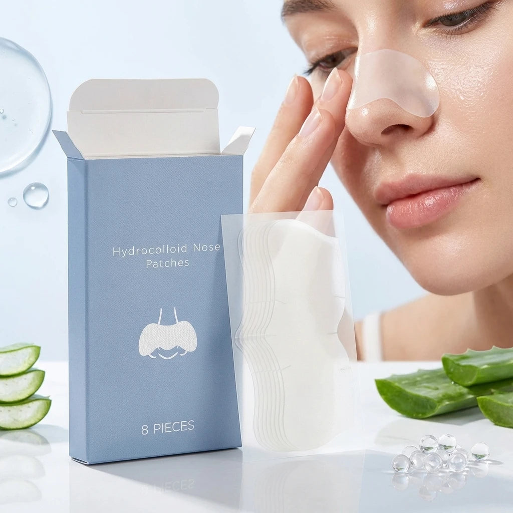 Nicotinamide Nose Patches Clean Excess Oil Unclog Pores Remove Blackheads Smooth Rough Skin Hyaluronic Acid Pore Cleansing Patch Peaceful Pleasures Health and Wellness