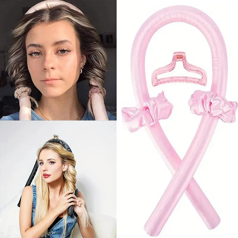 4-pcs Set No Heat Lazy Curling Wand Sponge Foam Rod Sleep Styling Hair Curler No Damage To Hair for Household Hairdressing Tools Peaceful Pleasures Health and Wellness