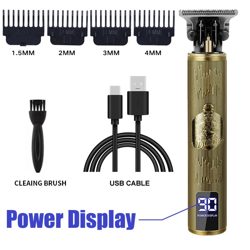 T9 Professional Rechargeable Hair Clipper & Trimmer for Men