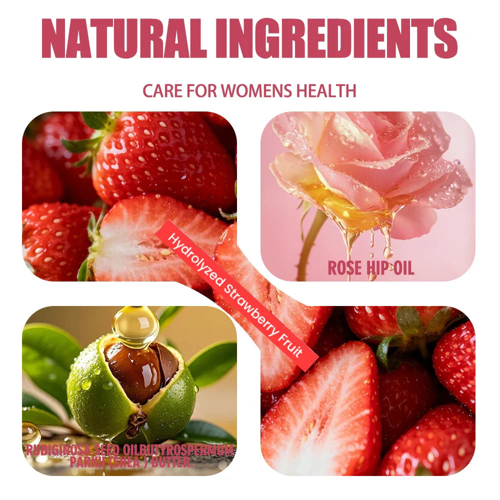 Strawberry Body Massage Oil – Firming & Deep Moisturizing