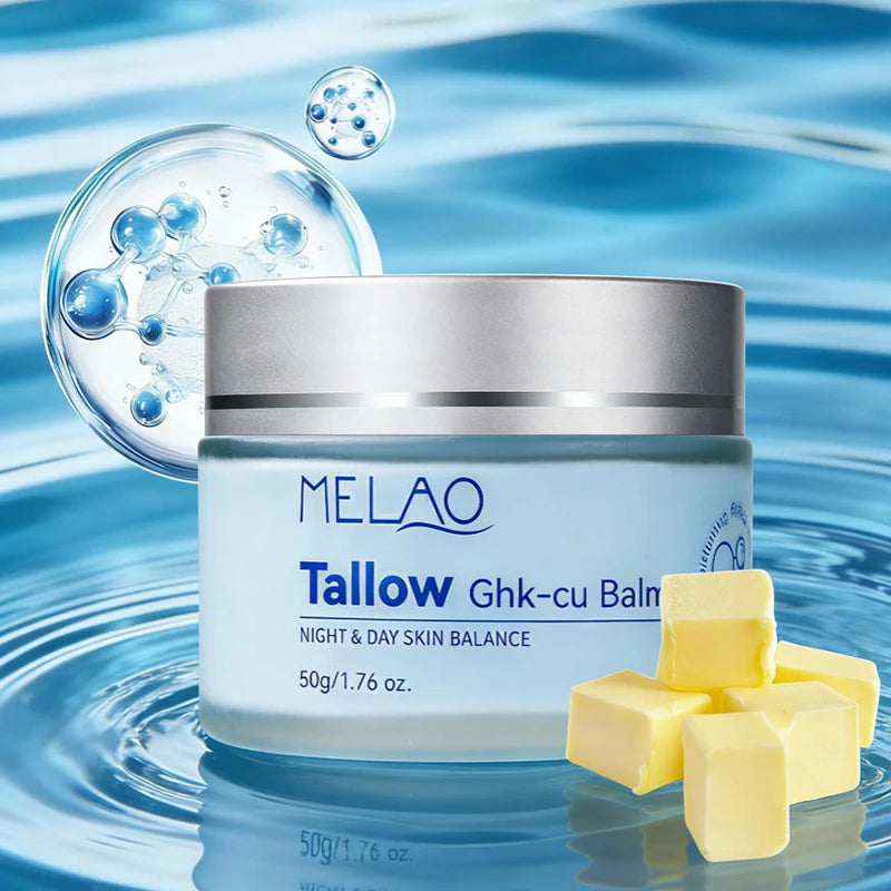 Ghk-cu Blue Copper Peptide Face Cream Beef Tallow Moisturizing Repair Cream Refreshing And Deeply Hydrating Daily Skincare Peaceful Pleasures Health and Wellness