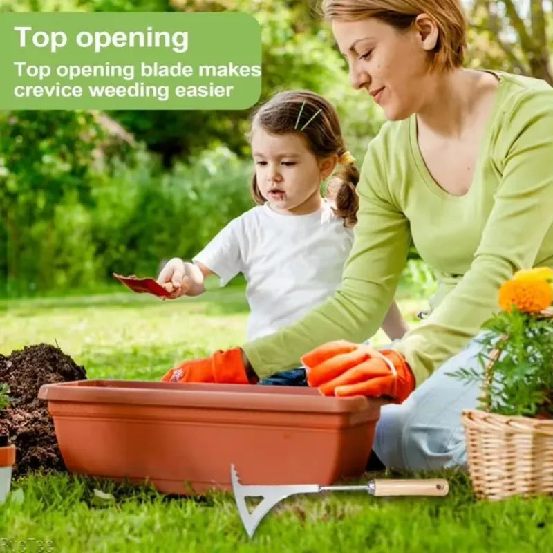 RveTee Stainless Steel Hand Weeder | Garden Weed Puller Tool