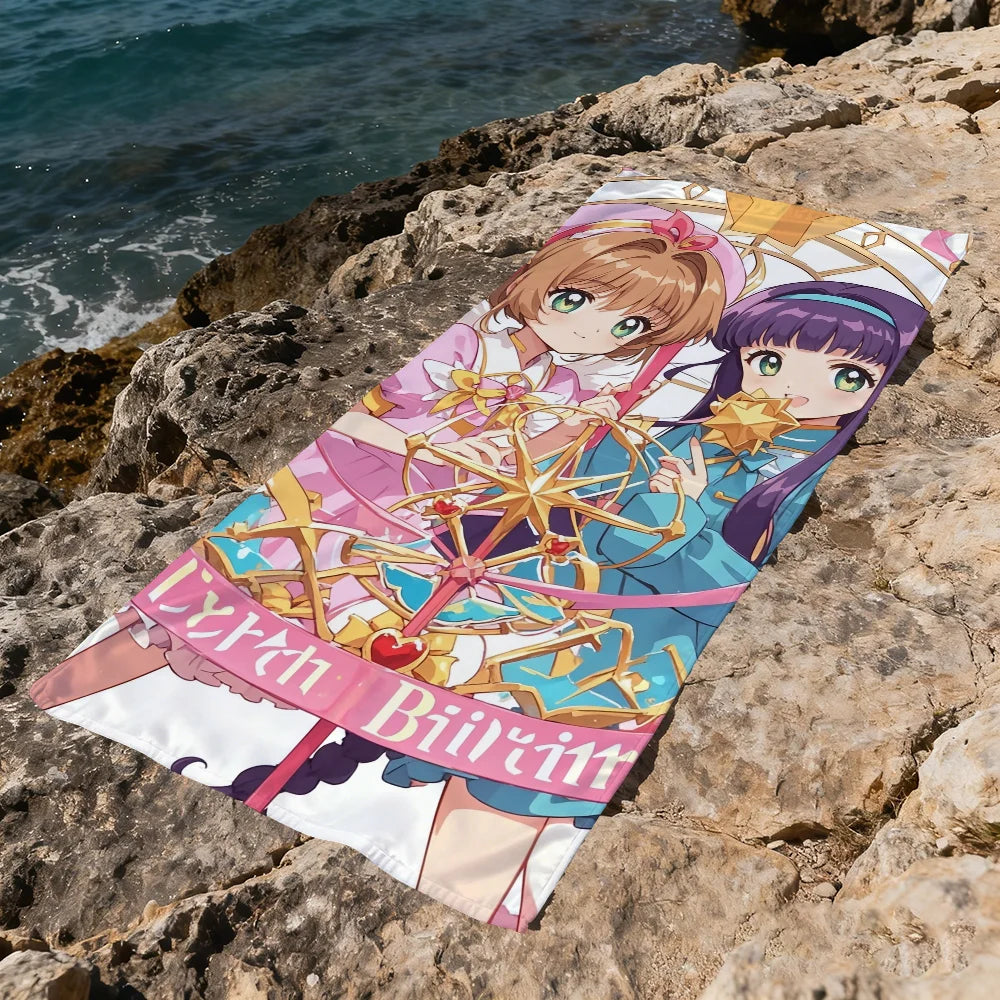 Cardcaptor Sakura Anime Quick-Dry Beach Towel | Soft & Absorbent Anime Beach Towel Peaceful Pleasures Health and Wellness