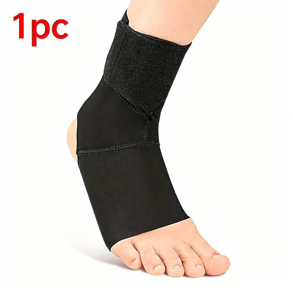 1pc Compression Ankle Support Sleeve Adjustable Elastic Ankle Brace for Basketball Running Fitness Anti-Sprain Peaceful Pleasures Health and Wellness 1pc Right
