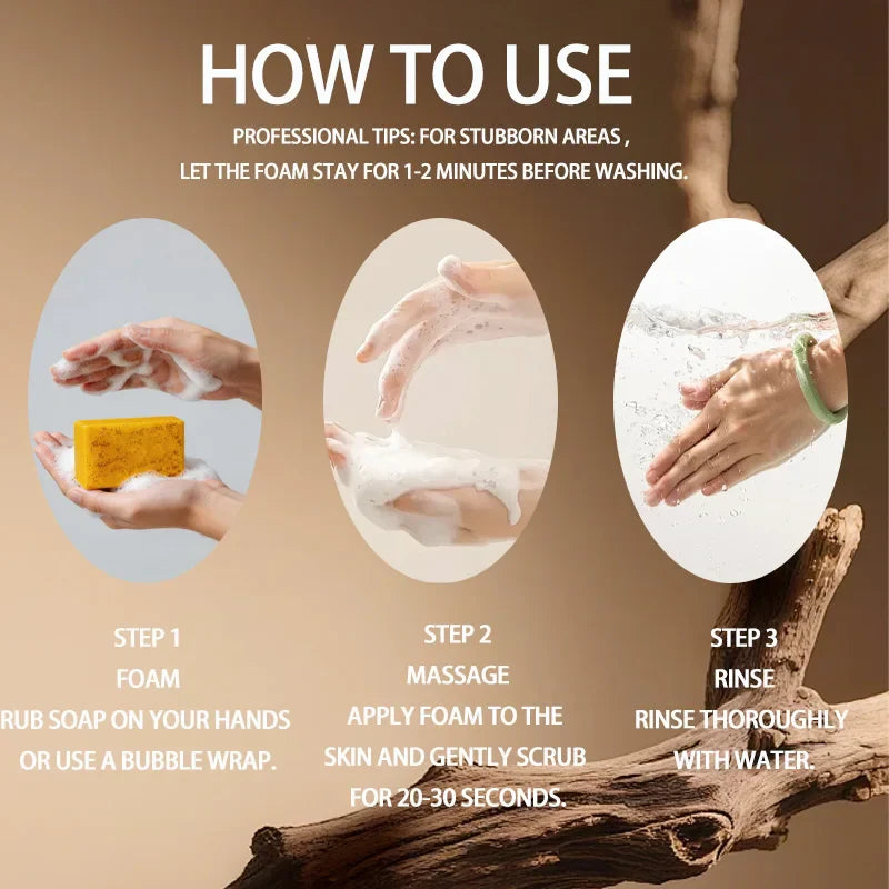 6-Pack Turmeric & Lemon Soap – Cleanse, Hydrate & Soften Skin