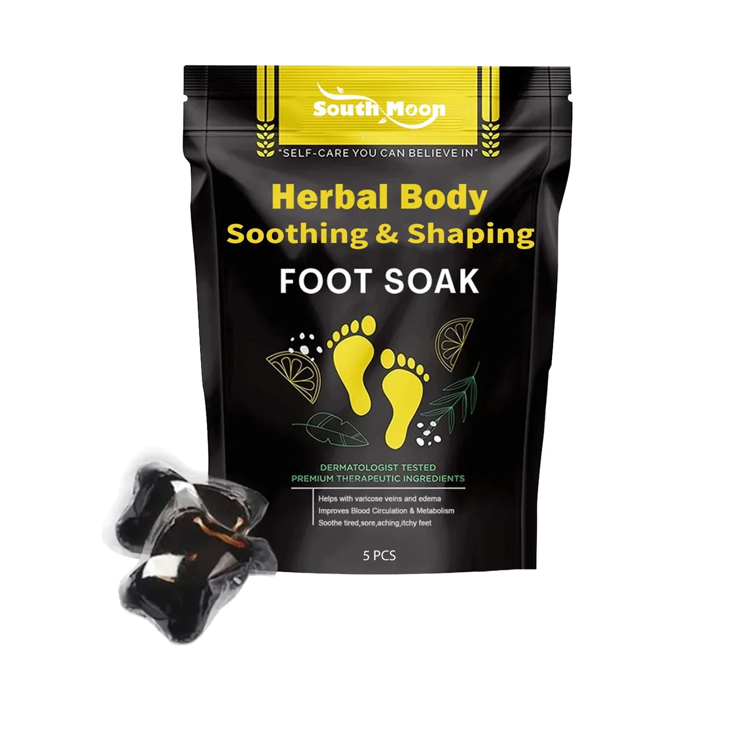 Herbal Foot Soak Bags – Ginger, Green Tea & Mint | 5 Pack