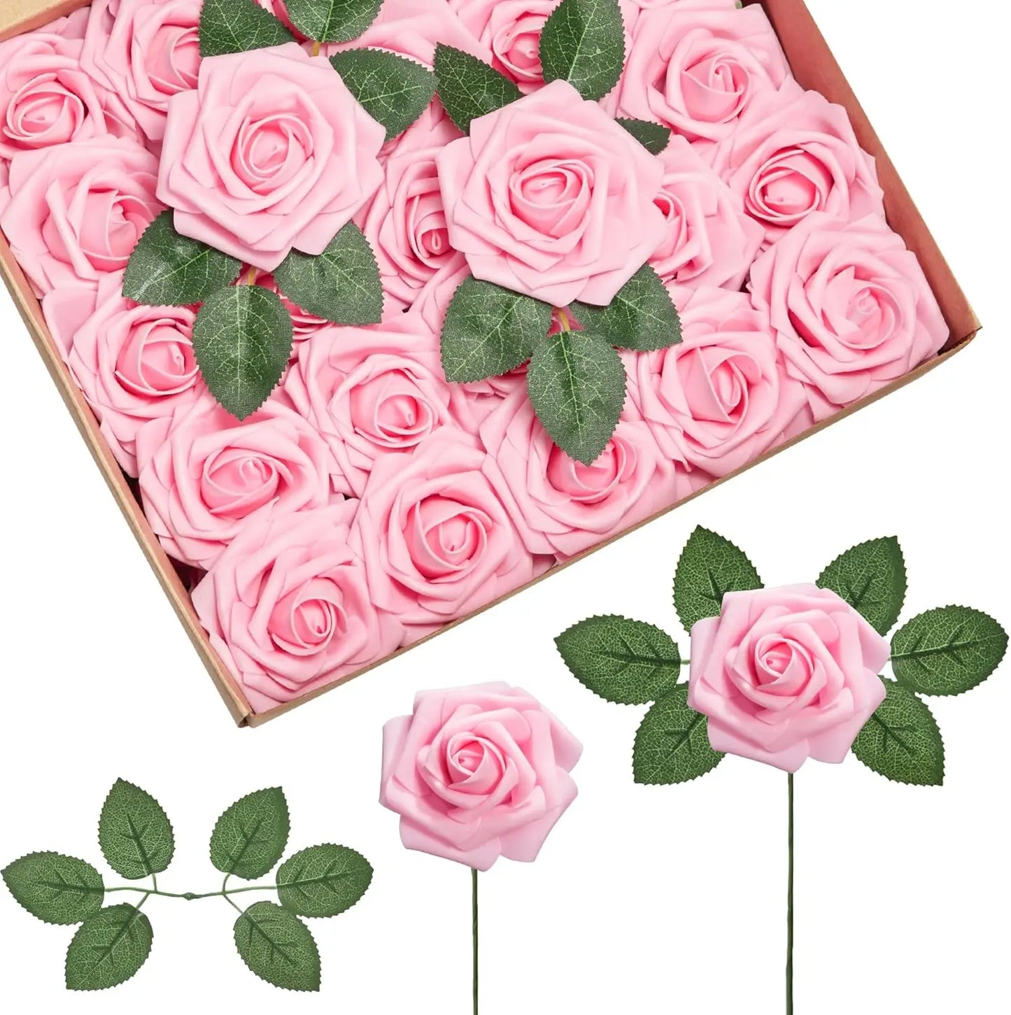 PE Foam Artificial Roses 5/10pcs | Wedding Valentine's Bouquet