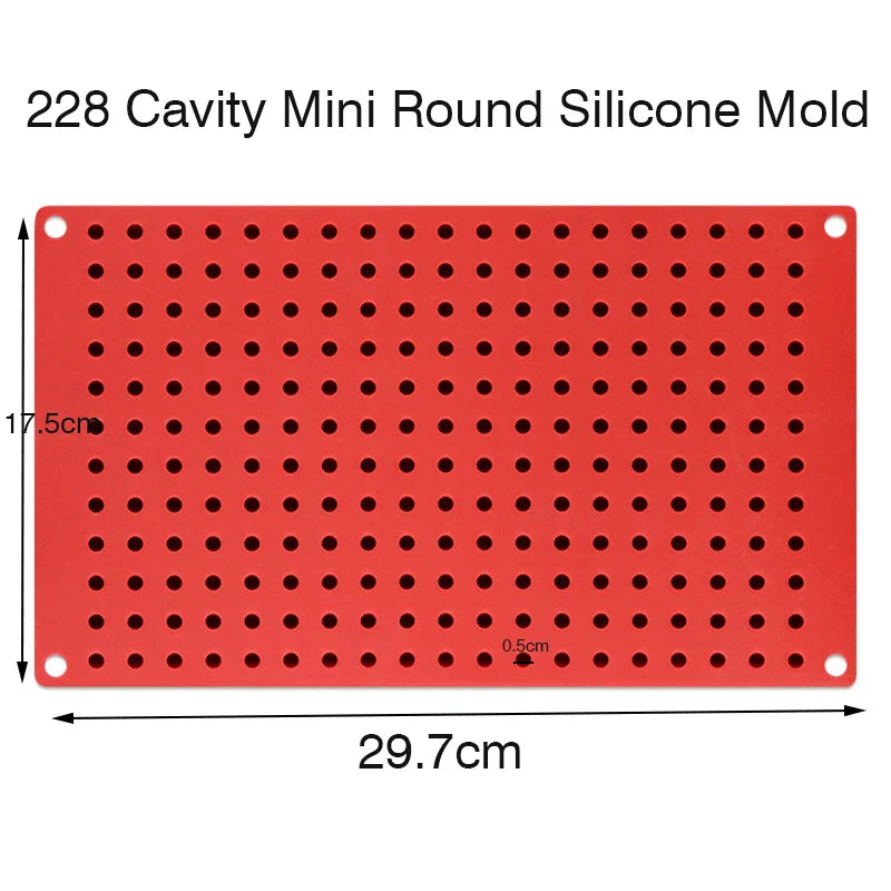 468/228 Cavity Mini Round Silicone Mold – Chocolate & Dog Treats