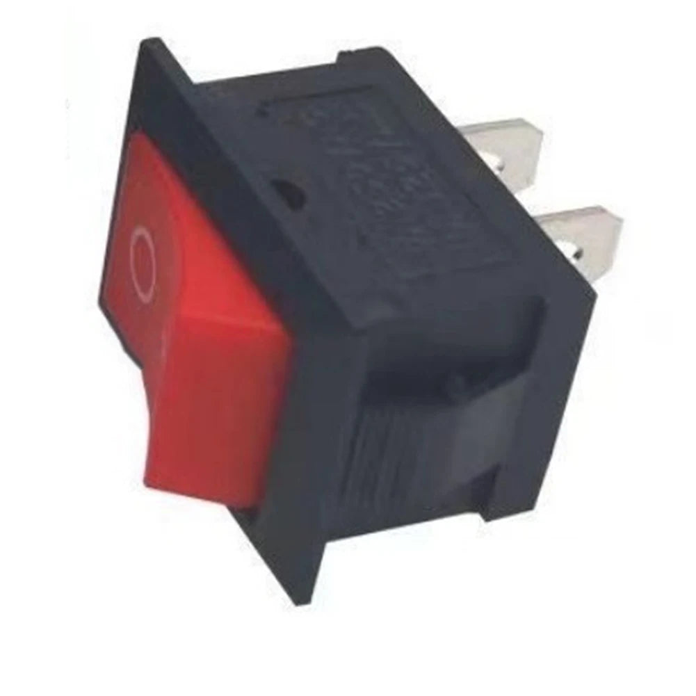 250V 3A Round Rocker Switch SPST OFF 2 Terminal Pins Panel Mount