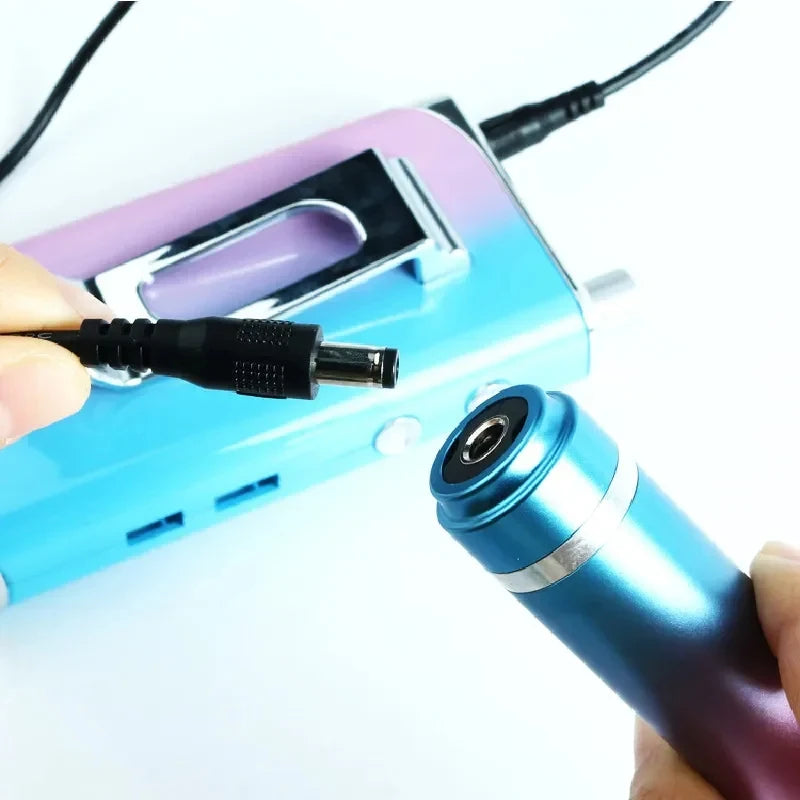 Universal Double-Ended Nail Sander Replacement Spring Wire, Handle Connection Cable with DC Port, 1/1.5M Nail Line Peaceful Pleasures Health and Wellness