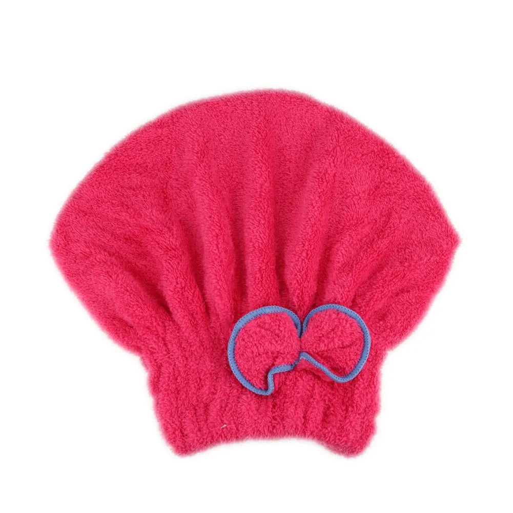 Soft Microfiber Quick Dry Hair Hat for Women Men Unisex Lightweight Towel Turban for Swimming Shower Yoga Peaceful Pleasures Health and Wellness Rose Red