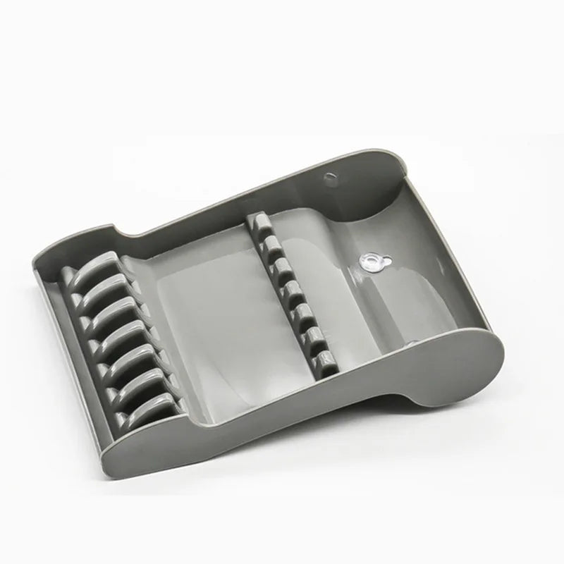 Professional Salon Holder Racks Barber Shop Shears Stand Organizer Storage Tray, Storage Tray Available for 6 Scissors Peaceful Pleasures Health and Wellness grey