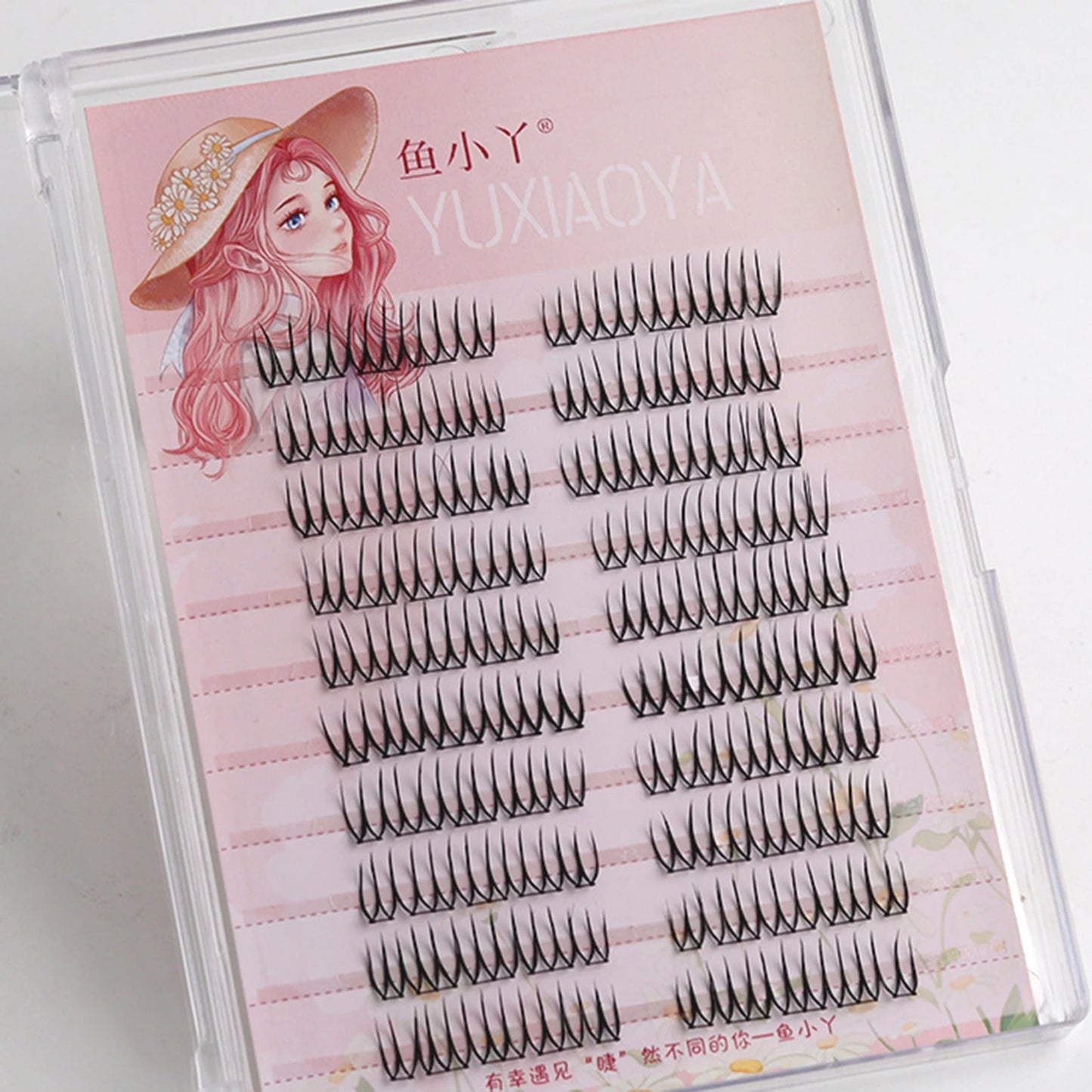 C Curl 8–12mm Wispy DIY Eyelash Clusters | Black Stem
