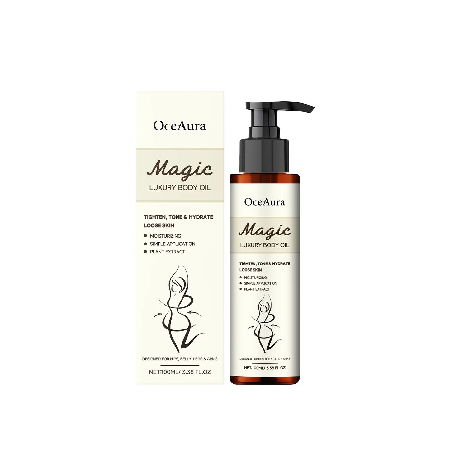 OceAura Bouncy Body Oil – Anti-Cellulite Firming & Hydrating