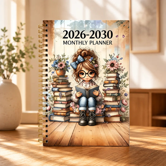 2026 2030 Five Year Planner Spiral Notebook Goal Tracking Journal Men Peaceful Pleasures Health and Wellness