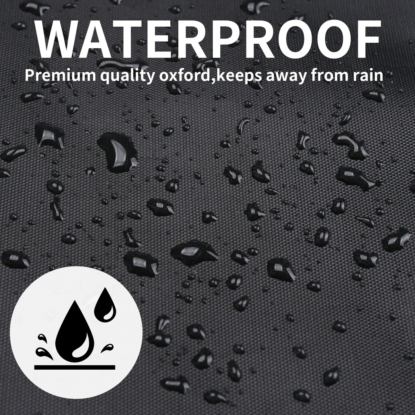 4 Style Large Grill Cover Rip-Proof Garden Waterproof BBQ Gas Furniture Covers Anti-UV Fade Resistant Adjustable Cover Black Peaceful Pleasures Health and Wellness